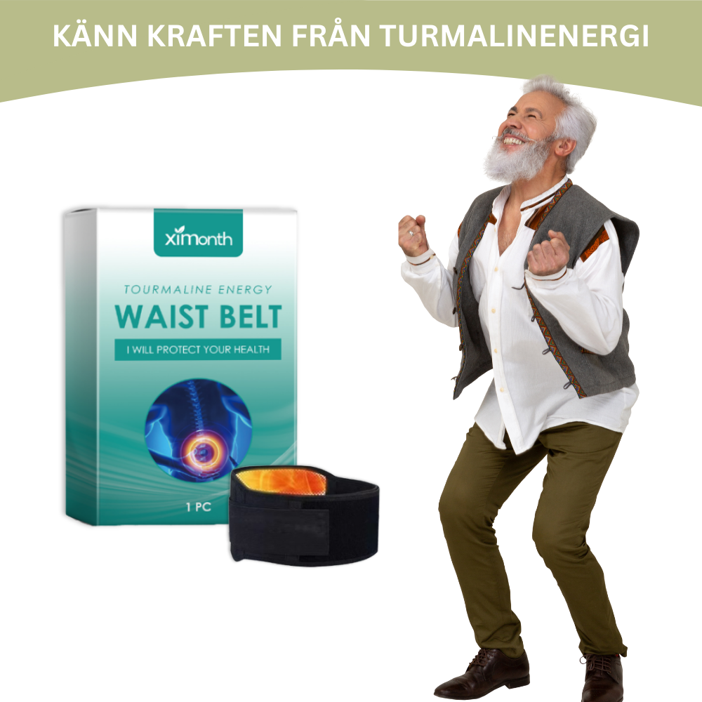SciataBelt® | Tourmalin Energi Midjebälte för Lindring av Ischias Smärta SE