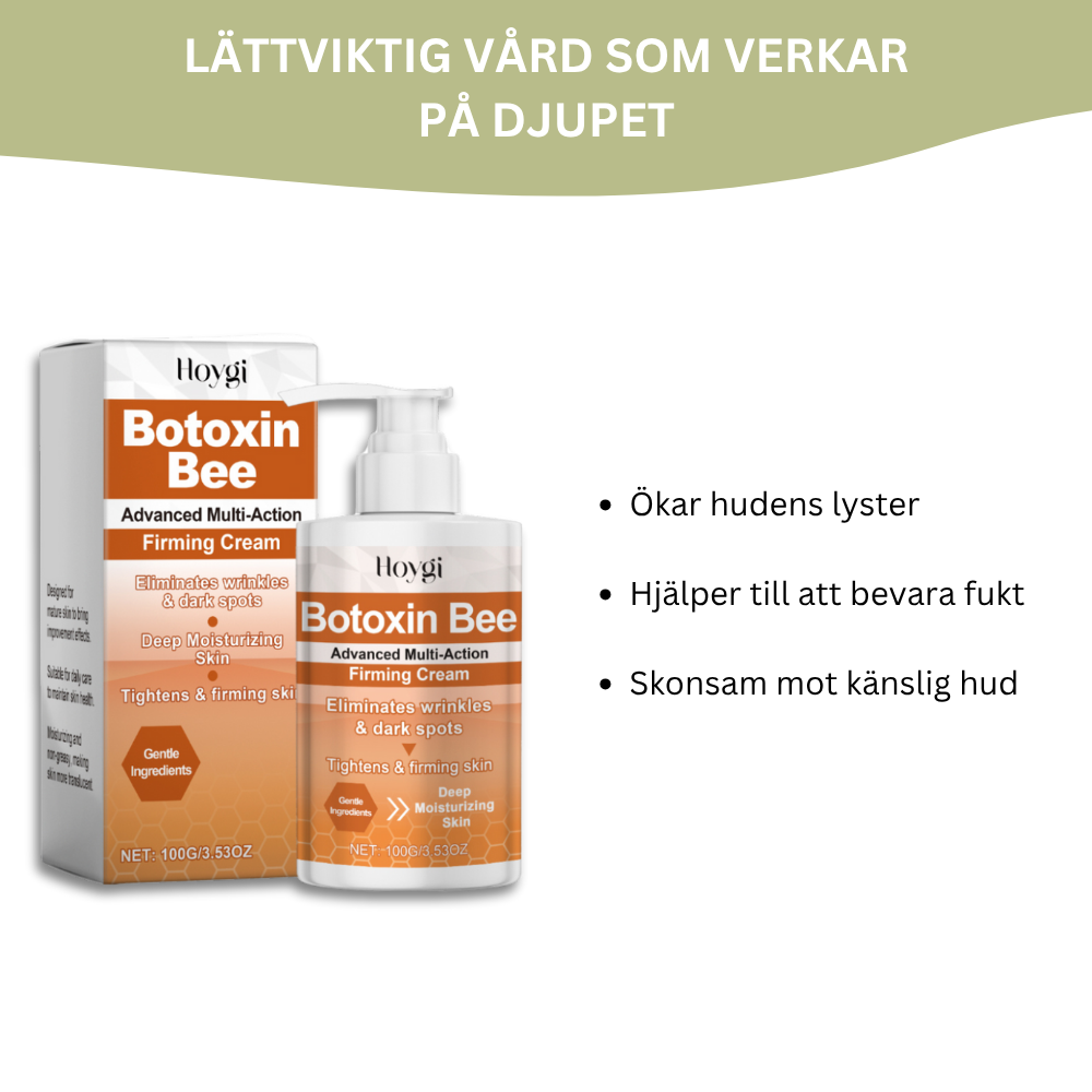 BeeFirm® | Mild Förtätande Kräm med Bi-Getinggift för Slapp Hud på Armarna SE