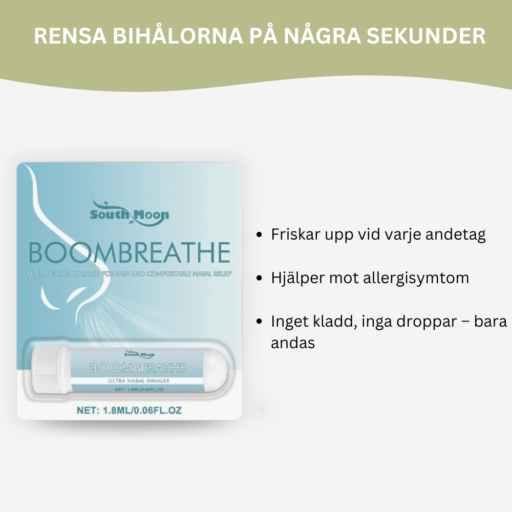 NasalClear® | Nästäppa Lättnad Inhalator – Andas Fritt Igen SE