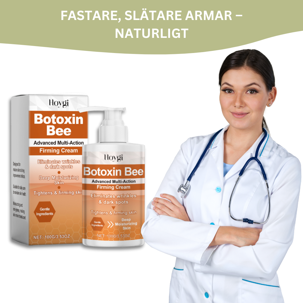 BeeFirm® | Mild Förtätande Kräm med Bi-Getinggift för Slapp Hud på Armarna SE
